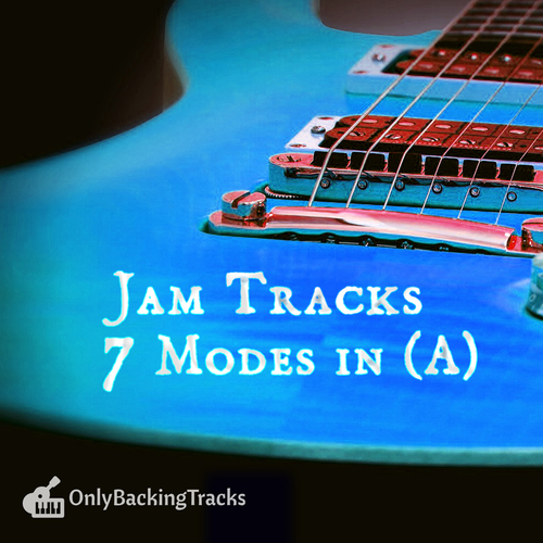 Product picture 7 Modes Backing Tracks in A + Diagrams + Tabs